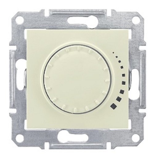 Светорегулятор поворотно нажимной без рамки Schneider Electric Sedna  60-500Вт бежевый картинка